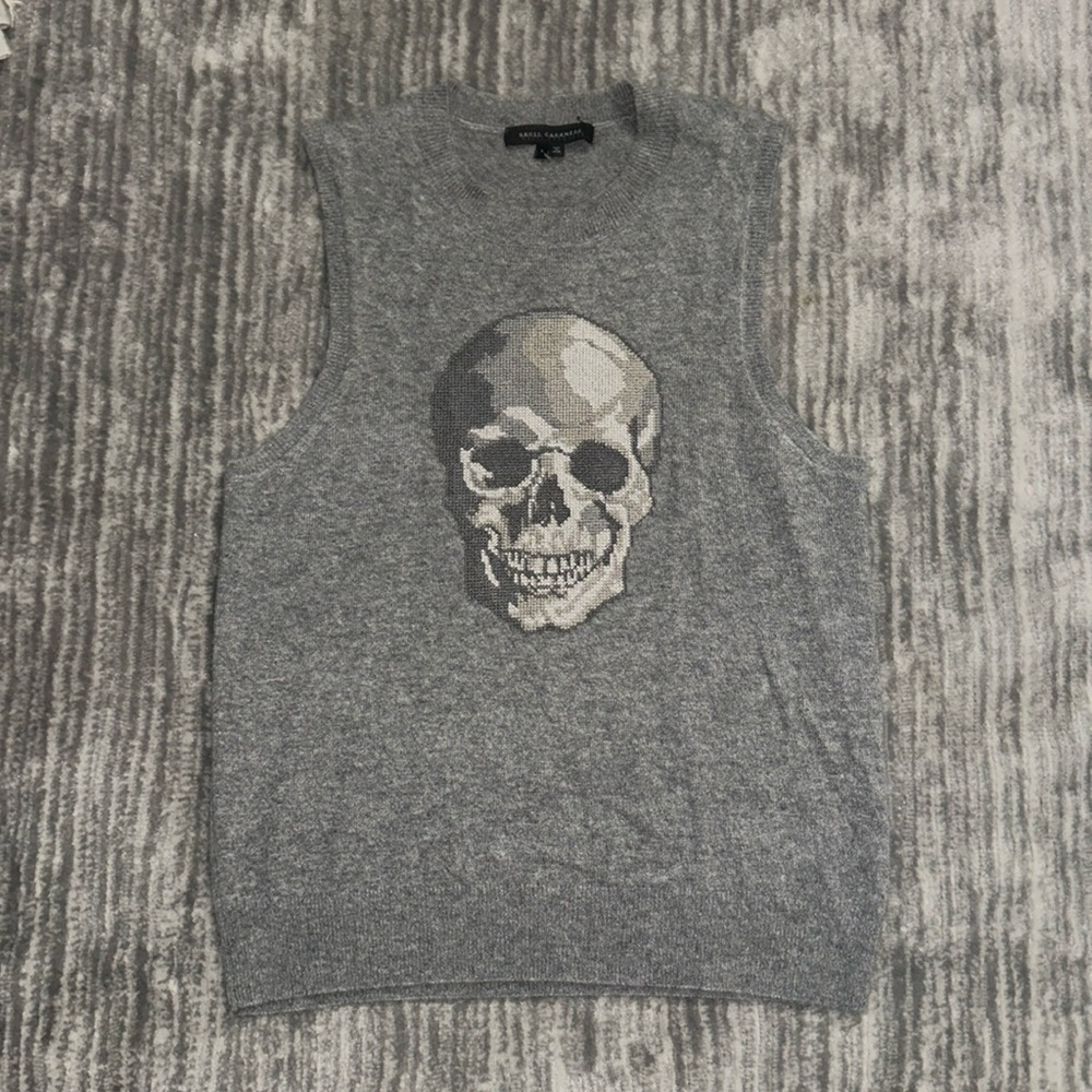 Skull Cashmere Sweater Vest